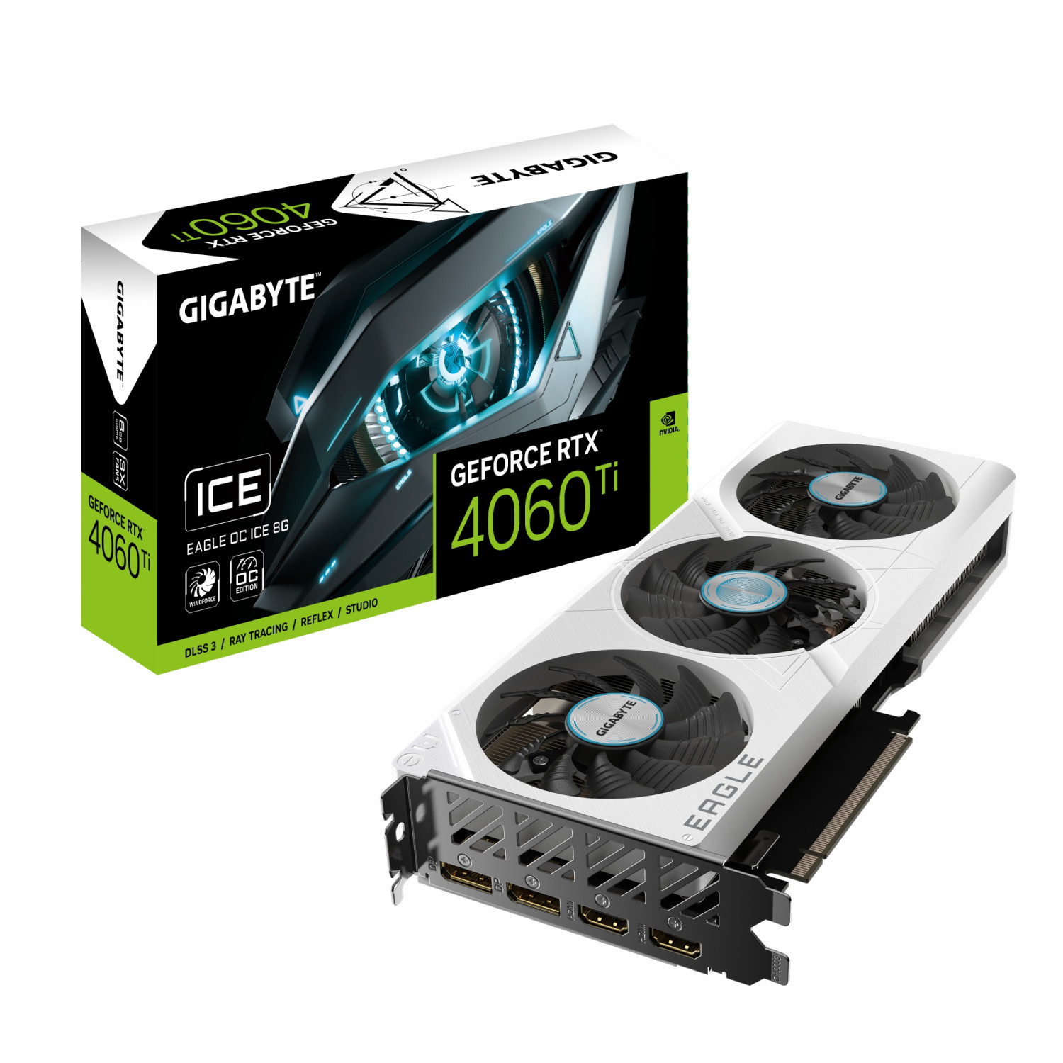 کارت گرافیک GIGABYTE RTX 4060 Ti EAGLE ICE OC 8G