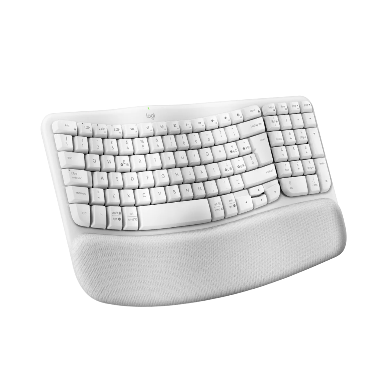 کیبورد بی سیم لاجیتک مدل Logitech Wave Keys White