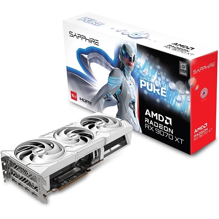 کارت گرافیک سافایر مدل Sapphire PURE RX 9070 XT OC 16GB
