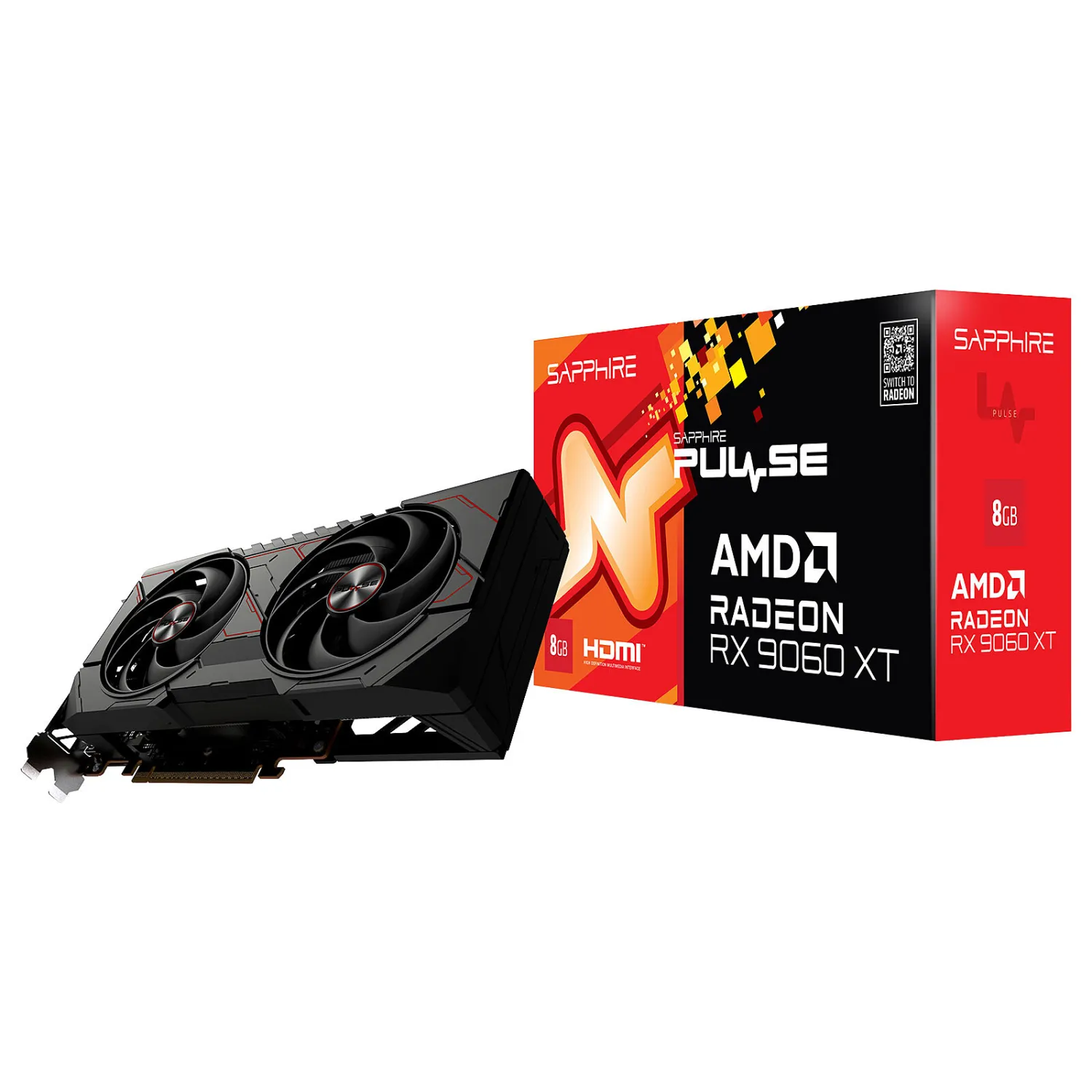 کارت گرافیک سافایر مدل Sapphire PULSE AMD Radeon RX 9060 XT OC 8GB