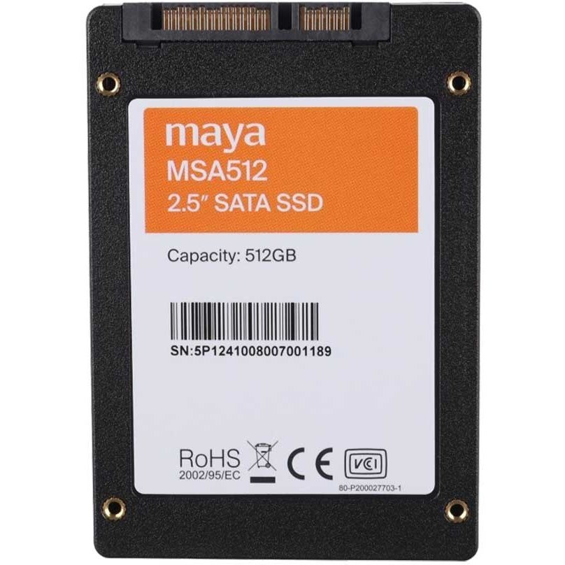 حافظه اس اس دی اینترنال مایا مدل MSA512 ظرفیت 512 گیگابایت