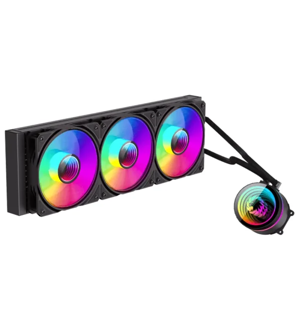 خنک کننده مایع پردازنده گیم مکس مدل GAMEMAX IceBurg 360 Infinity Black
