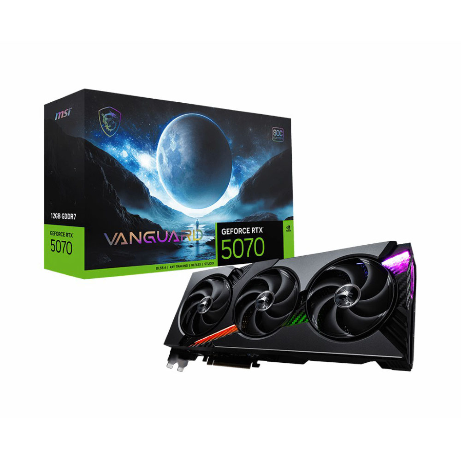 کارت گرافیک MSI RTX 5070 12G Vanguard SOC Launch Edition