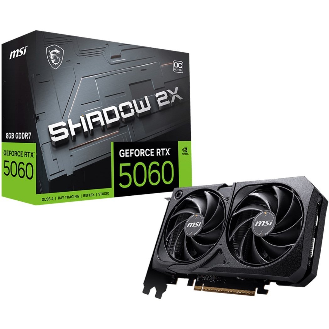 کارت گرافیک ام اس آی مدل MSI RTX 5060 OC Shadow 2X