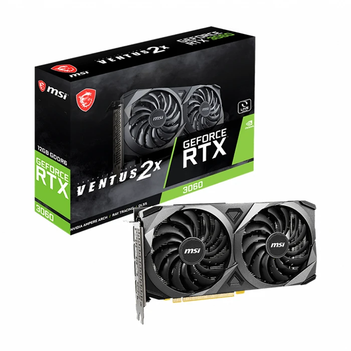 کارت گرافیک ام اس ای مدل MSI RTX 3060 VENTUS 2X 12GB
