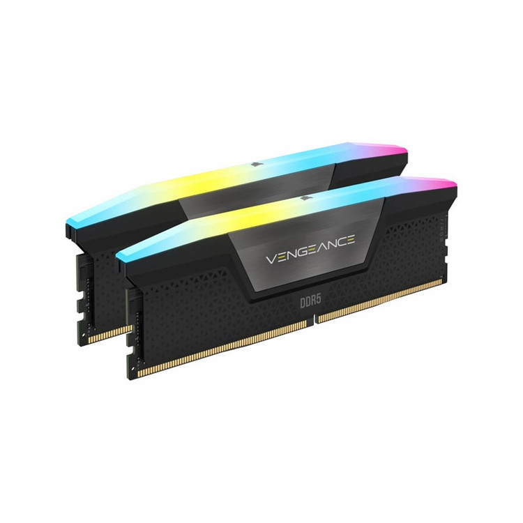 رم کورسیر مدل CORSAIR VENGEANCE RGB 64GB (2x32GB) 6000MHz DDR5 CL40