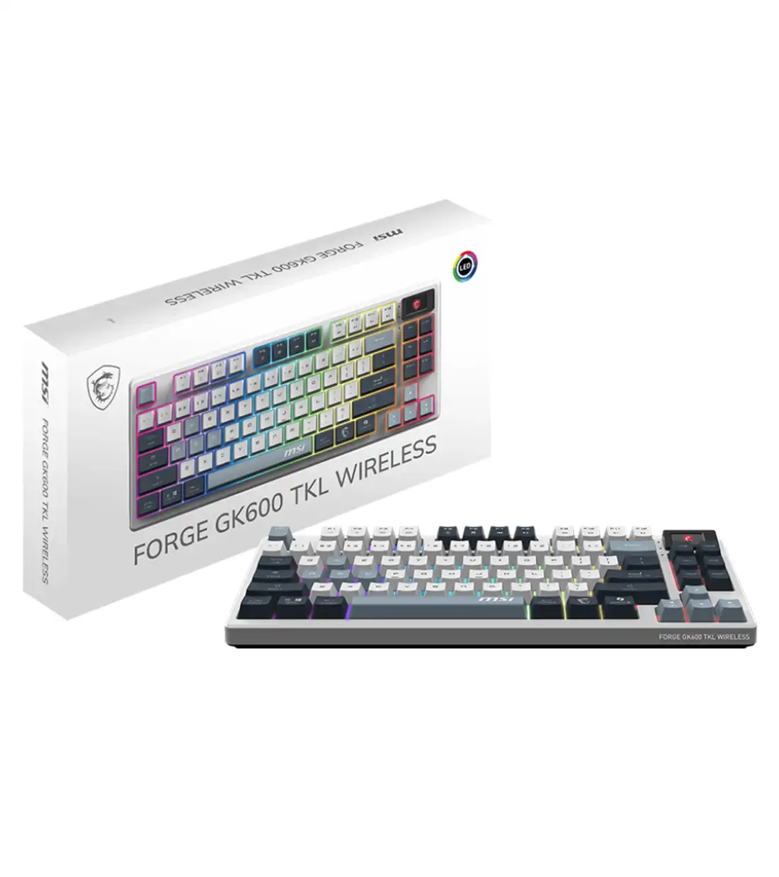 کیبورد گیمینگ ام اس آی مدل MSI FORGE GK600 TKL SKY