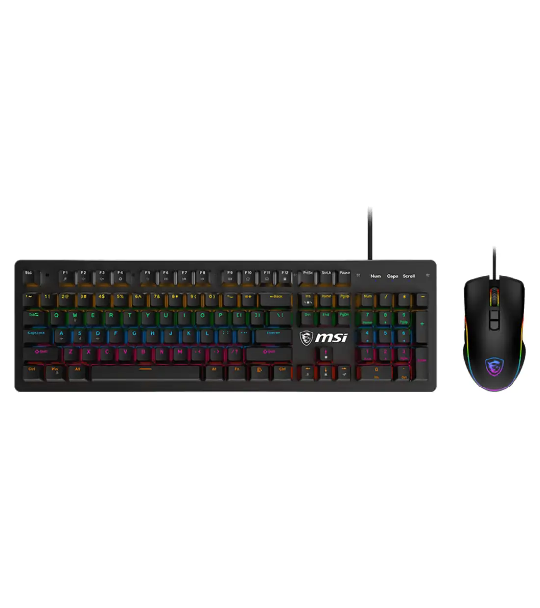 کیبورد و موس گیمینگ ام اس آی مدل FORGE GK300 COMBO