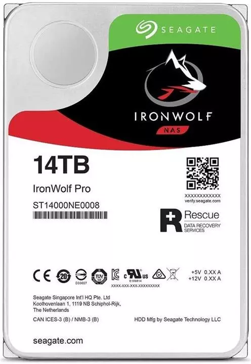 هارد اینترنال سیگیت مدل ST14000NE0008 IronWolf PRO باظرفیت 14 ترابایت