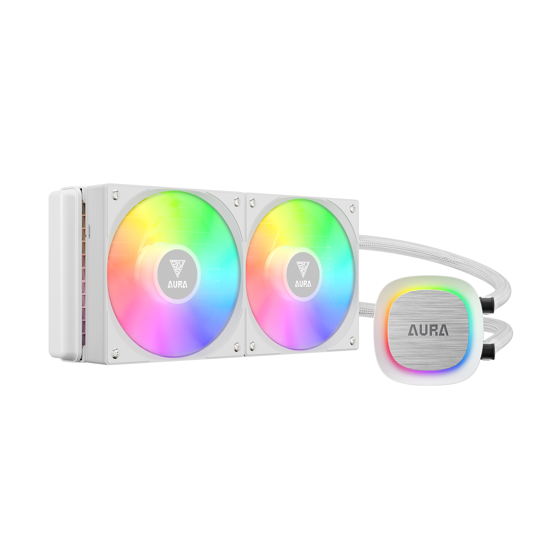 فن خنک کننده پردازنده گیم دیاس مدل GAMDIAS AURA GL240 V2 WH