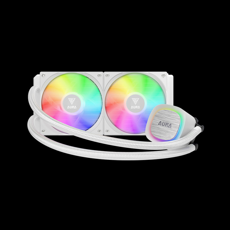 فن خنک کننده پردازنده گیم دیاس مدل GAMDIAS AURA GL240 V2 WH