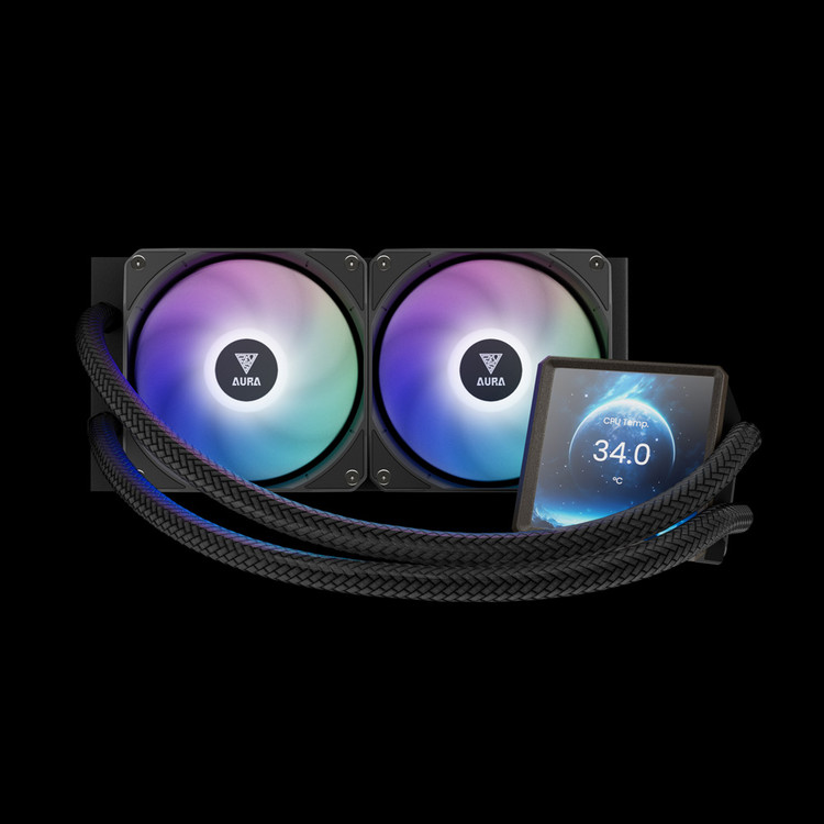 فن خنک کننده پردازنده گیم دیاس مدل GAMEDIAS AURA GL240 LCD