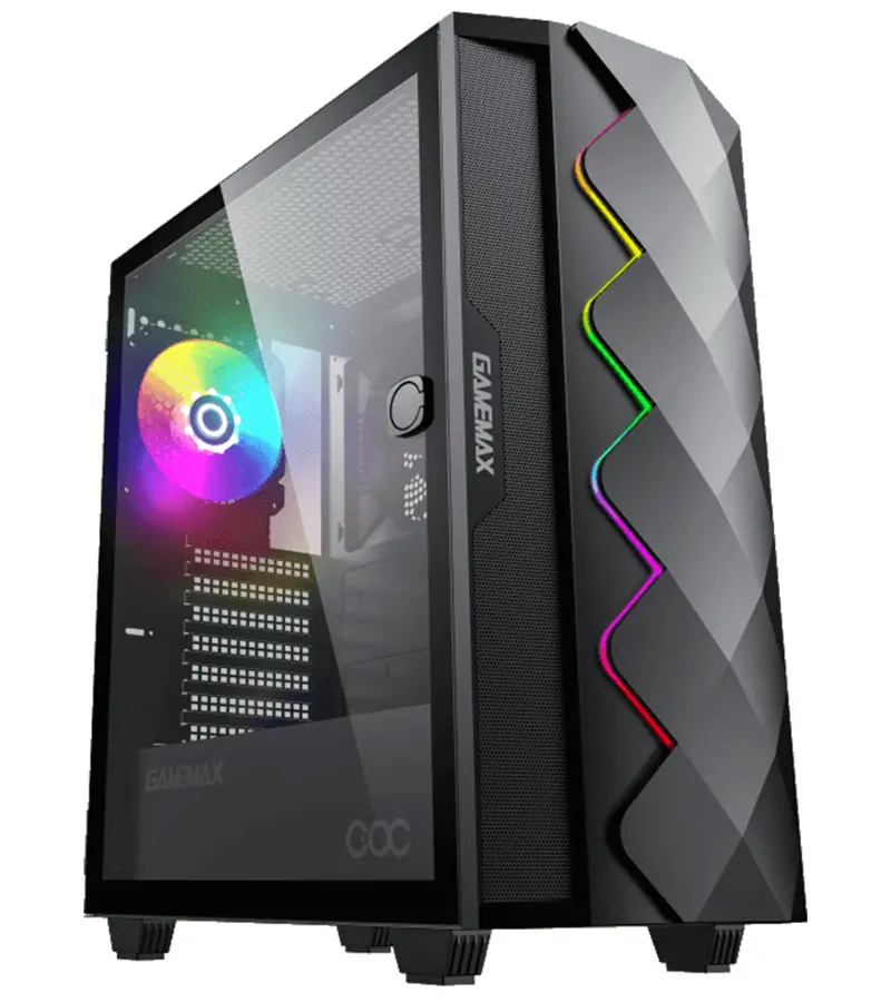 کیس گیمینگ گیم مکس مدل GAMEMAX Diamond COC Black