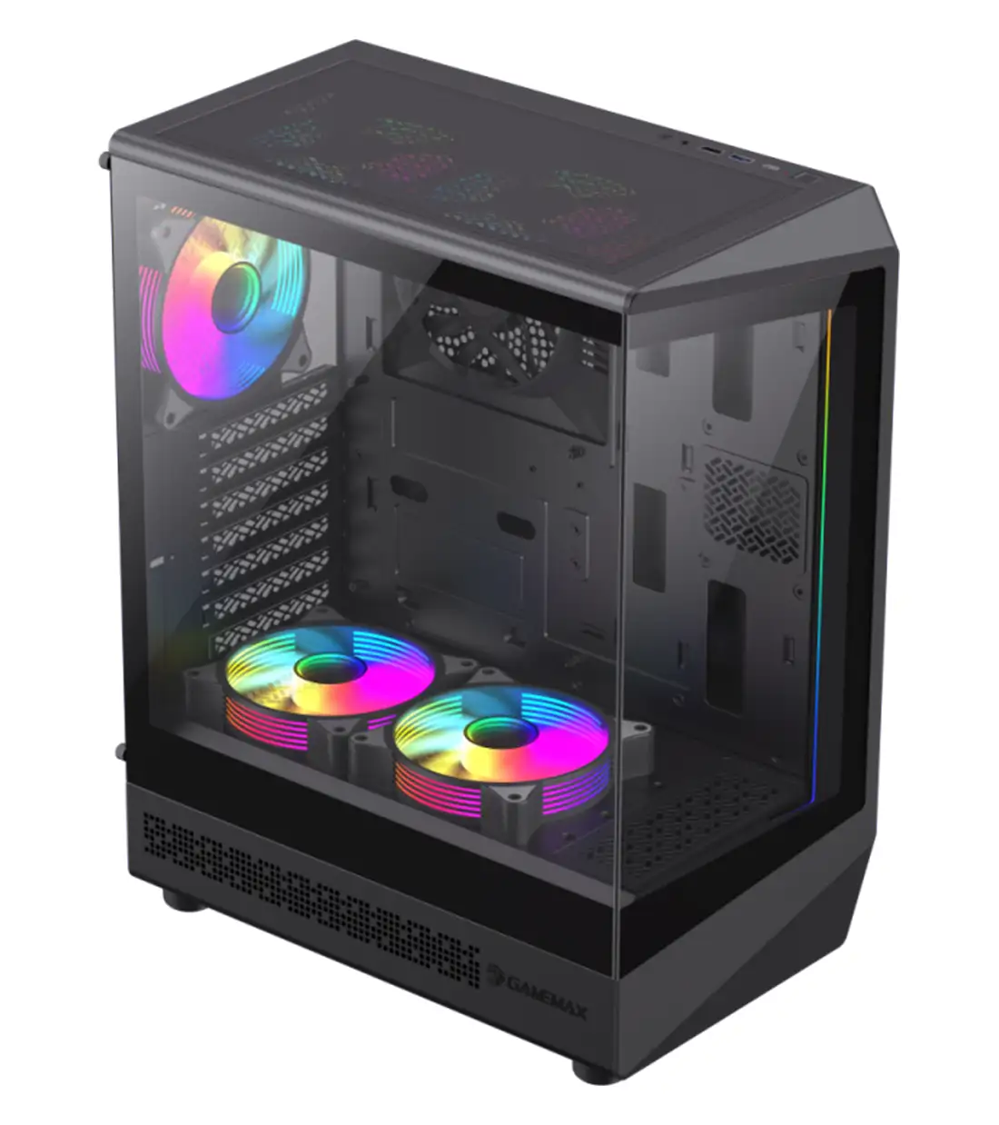 کیس گیمینگ گیم مکس مدل GAMEMAX Vista COC Black