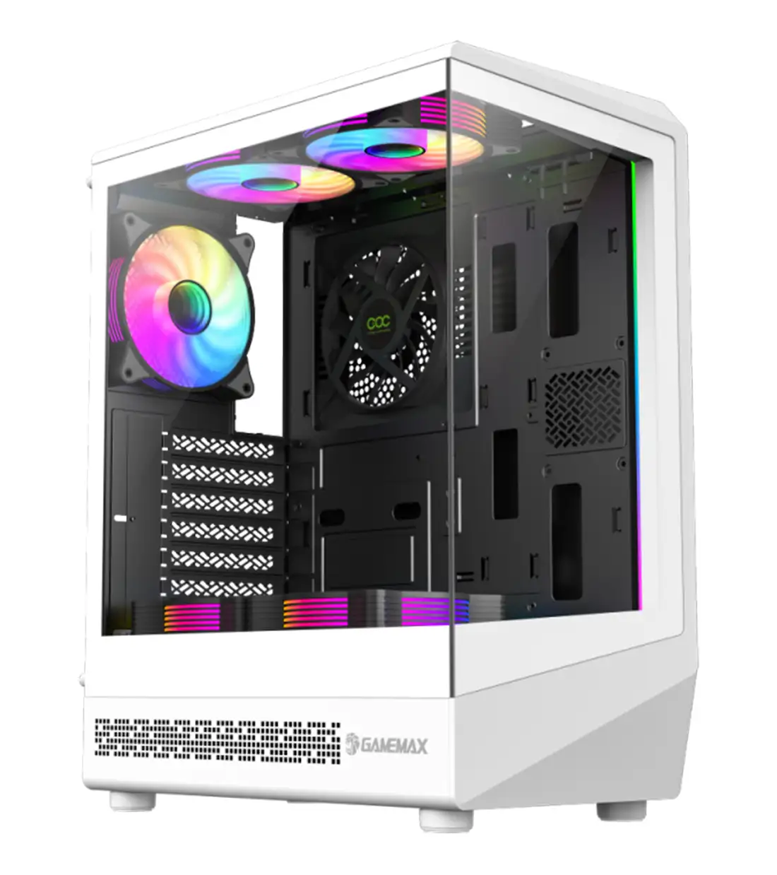 کیس گیمینگ گیم مکس مدل GAMEMAX Vista COC White