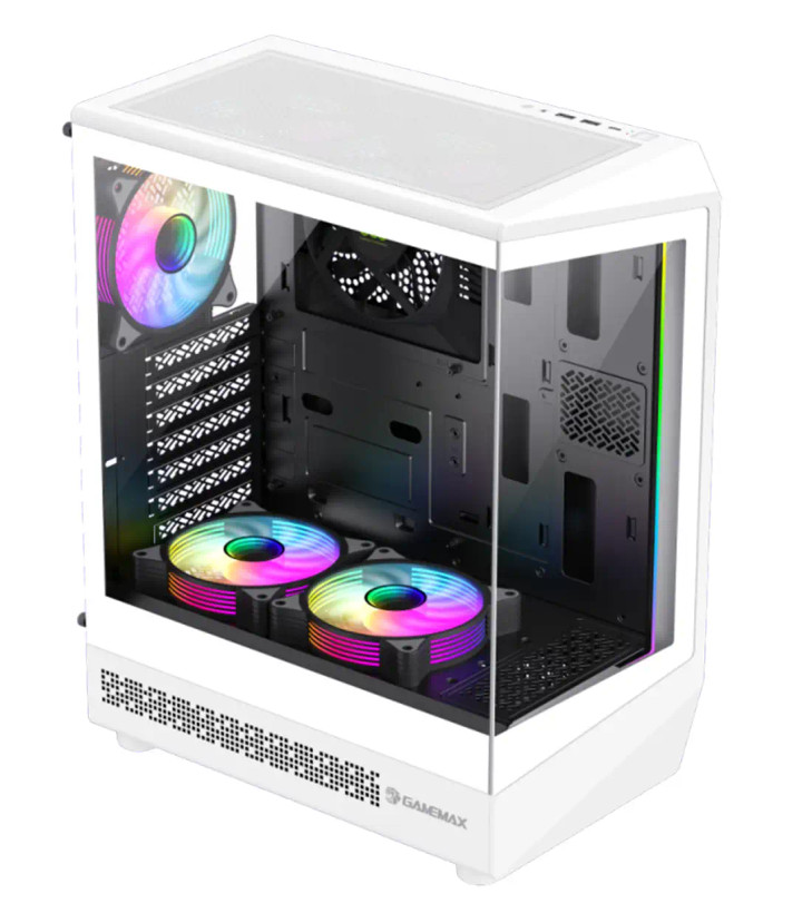 کیس گیمینگ گیم مکس مدل GAMEMAX Vista COC White