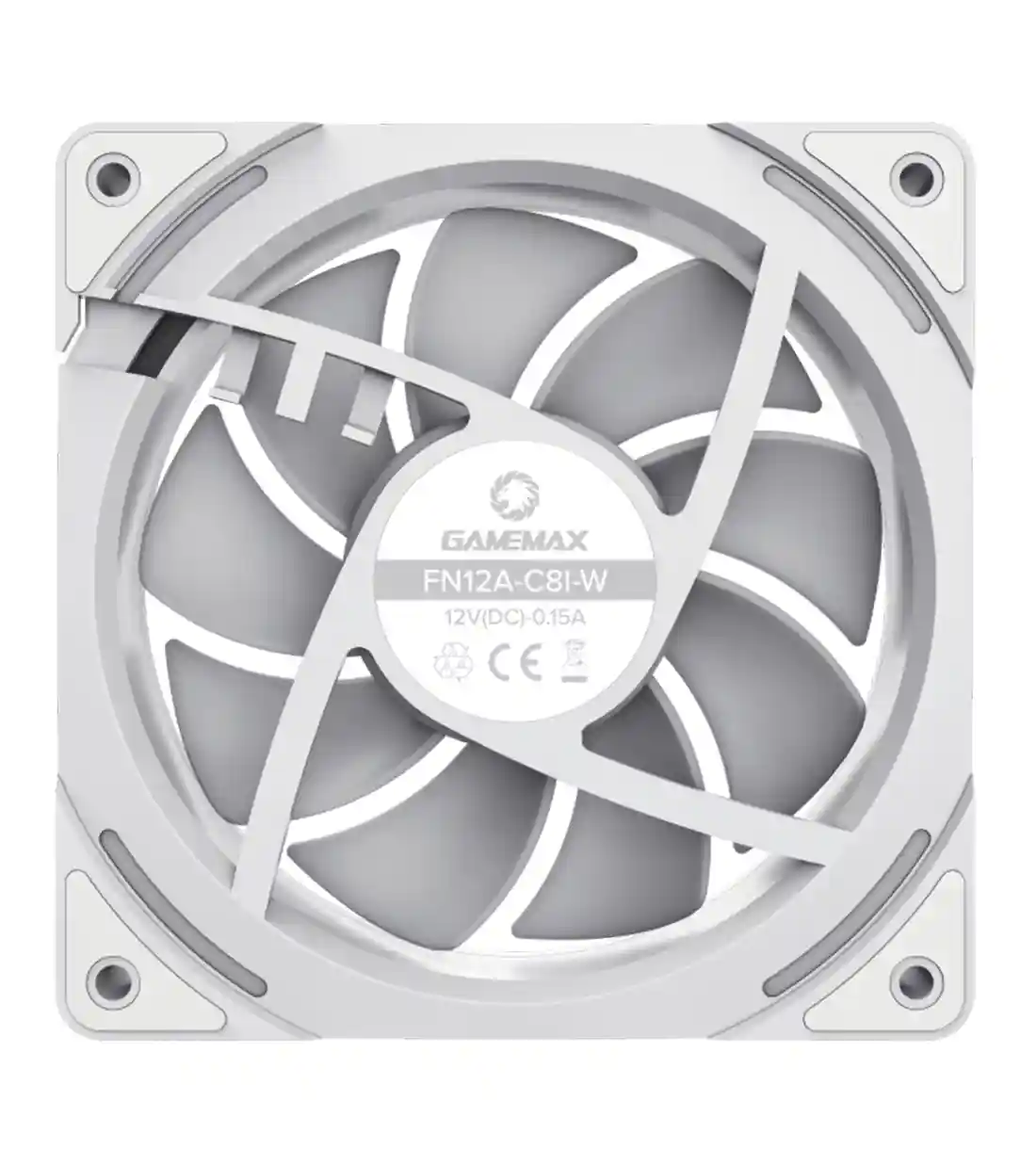 فن کیس گیم مکس مدل GameMax FN12A C8I White
