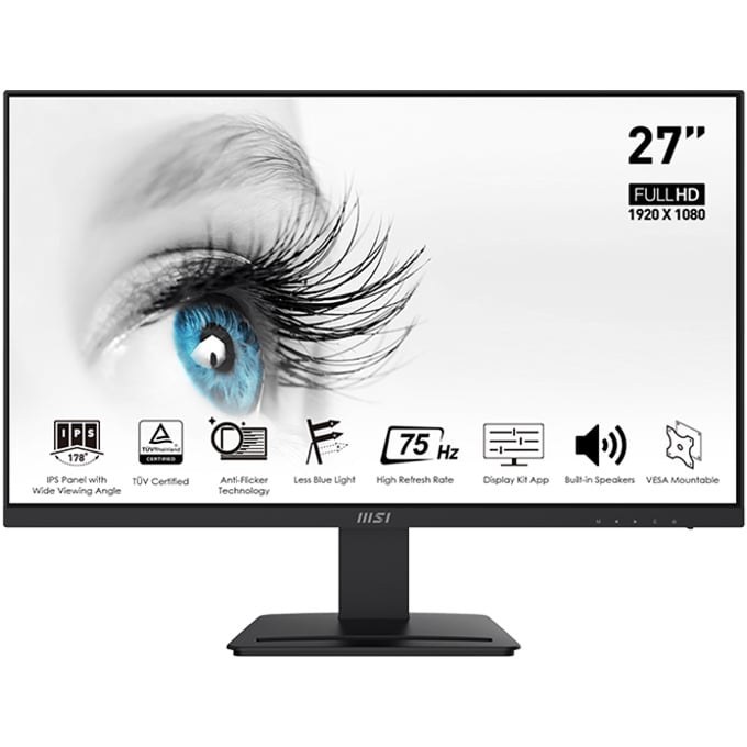 مانیتور 27 اینچ ام اس ای مدل MSI PRO MP273 Black