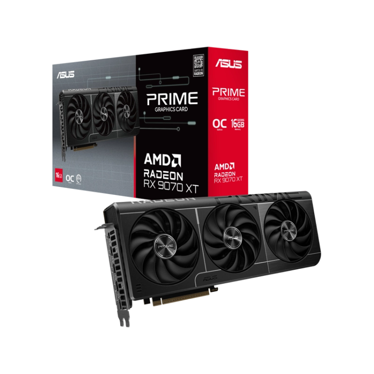 کارت گرافیک ایسوس مدل ASUS Prime Radeon RX 9070 XT 16GB GDDR6 OC Edition