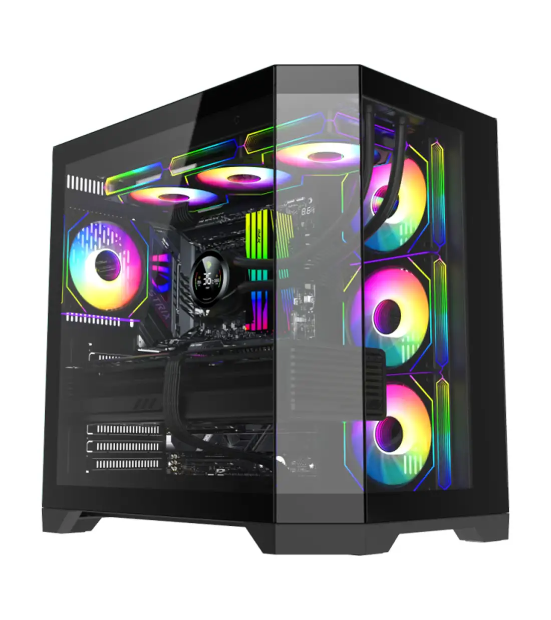 کیس گیمینگ گیم مکس مدل GAMEMAX HYPE-A Black