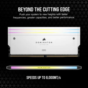 رم کورسیر مدل CORSAIR DOMINATOR TITANIUM 32GB(16GBx2) 7200Mhz RGB WHITE CL34