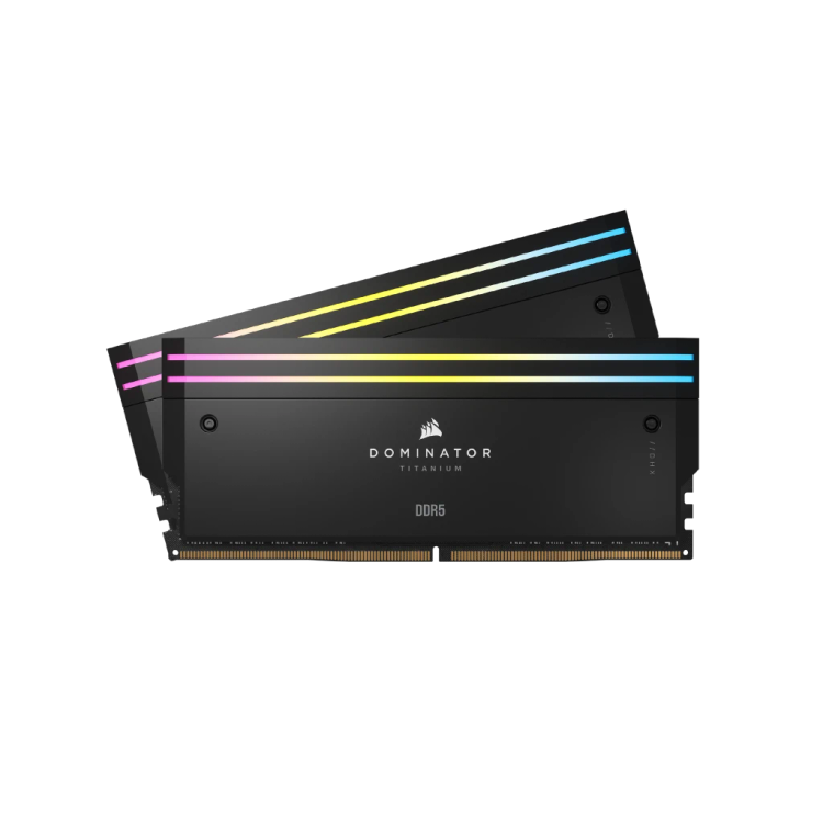 رم کورسیر مدل CORSAIR DOMINATOR TITANIUM 32GB(16GBx2) 7200 RGB BLACK CL34