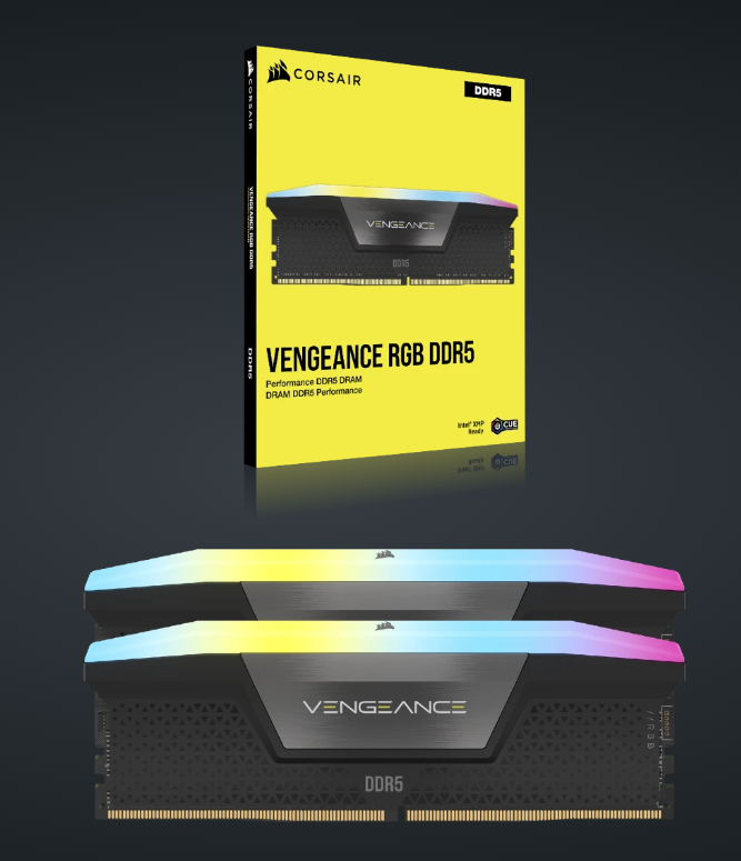 رم کورسیر مدل CORSAIR VENGEANCE 48GB(24GBx2) 6400MHz Black CL36