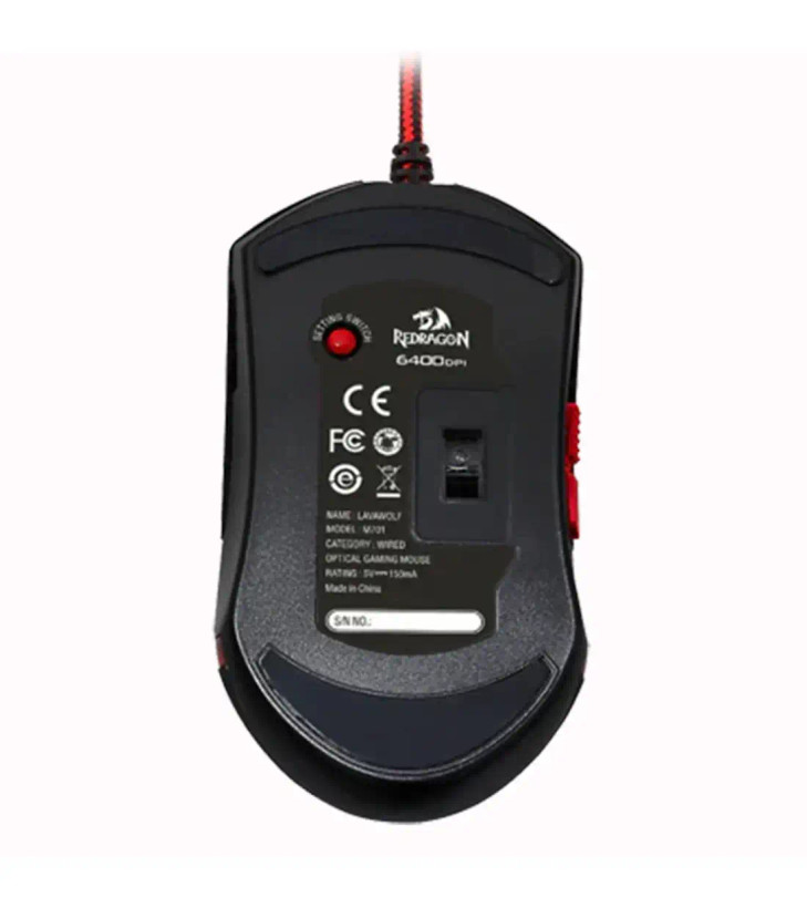 موس ردراگون مدل Redragon Lavawolf M701 Black
