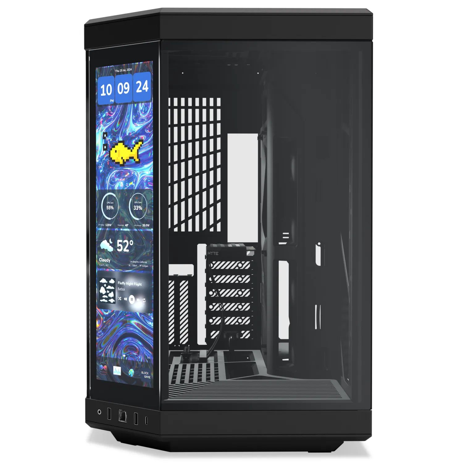 کیس هایت مدل HYTE Y70 Touch Infinite Pitch Black
