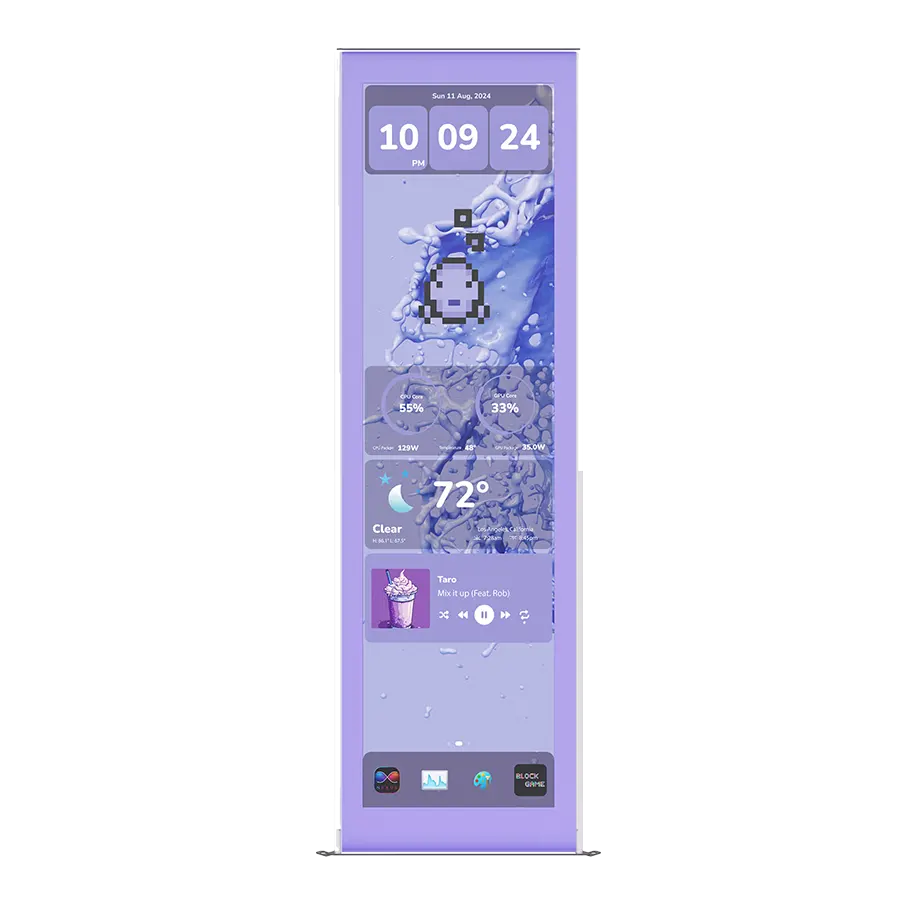 نمایشگر کیس هایت مدل HYTE Y70 Touch infinite Display TARO MILK
