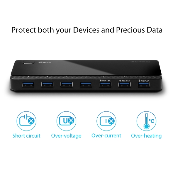 هاب 7 پورت USB 3.0 تی پی لینک مدل UH700