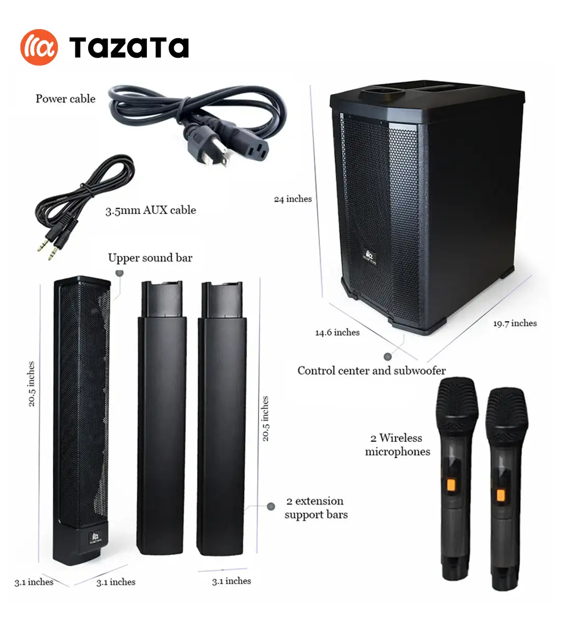 اسپیکر تازاتا مدل TAZATA PARTY FS-T900