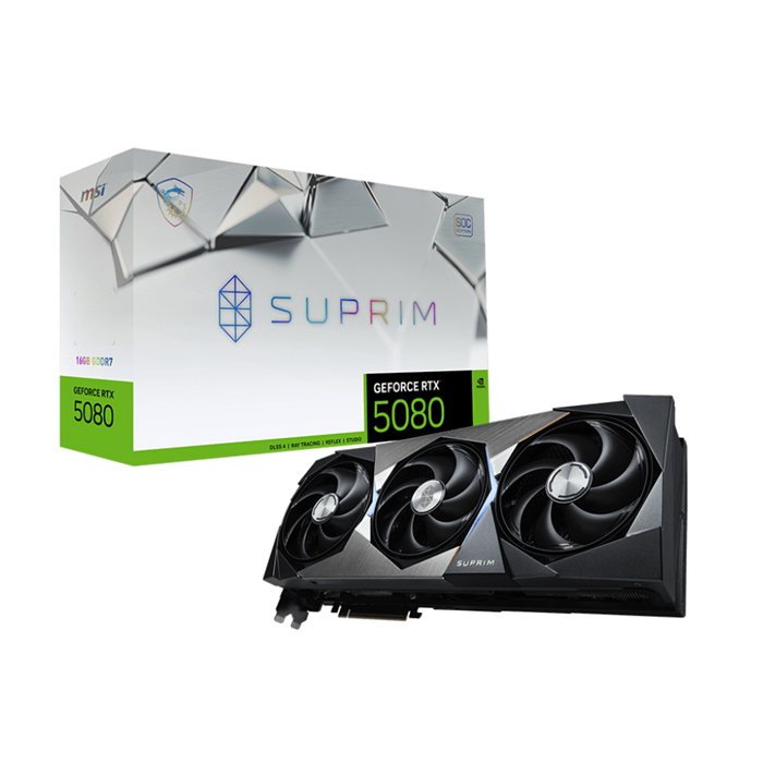 کارت گرافیک ام اس آی مدل MSI RTX 5080 Suprim SOC 16G