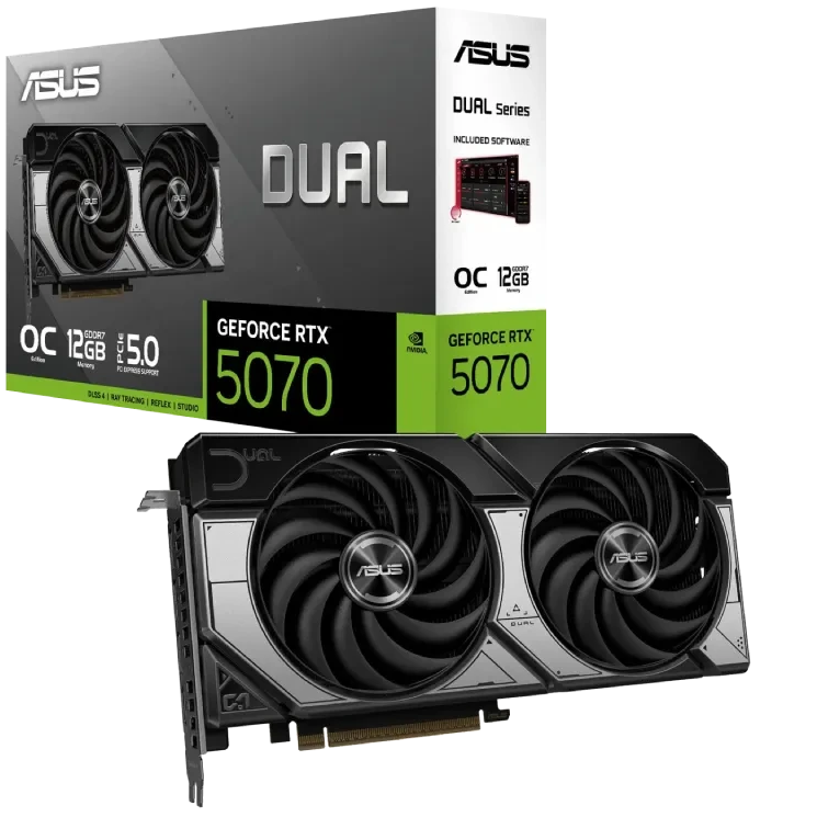 کارت گرافیک ایسوس مدل ASUS Dual GeForce RTX 5070 OC 12GB
