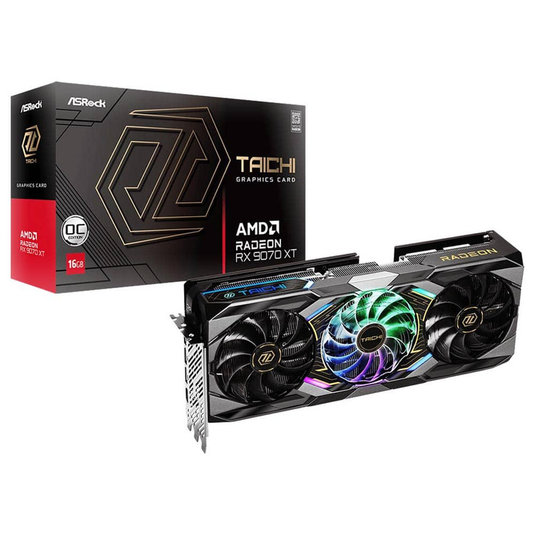 کارت گرافیک ازراک مدل ASROCK Radeon RX 9070 XT Taichi 16GB OC