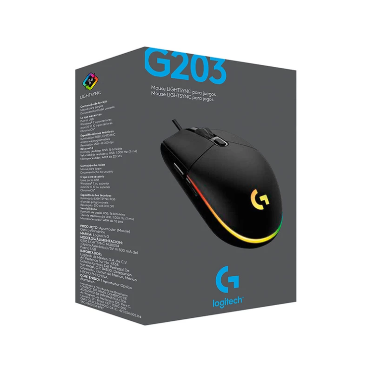 موس گیمینگ لاجیتک مدل LOGITECH G203
