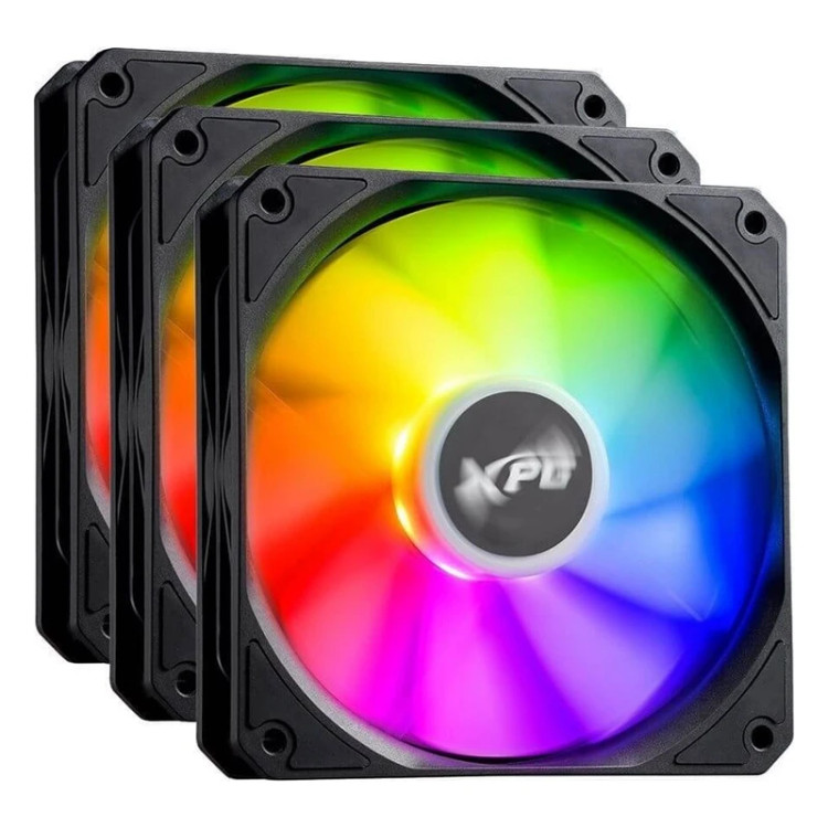 فن کیس ای دیتا مدل ADATA XPG VENTO R 120 ARGB Black 3x