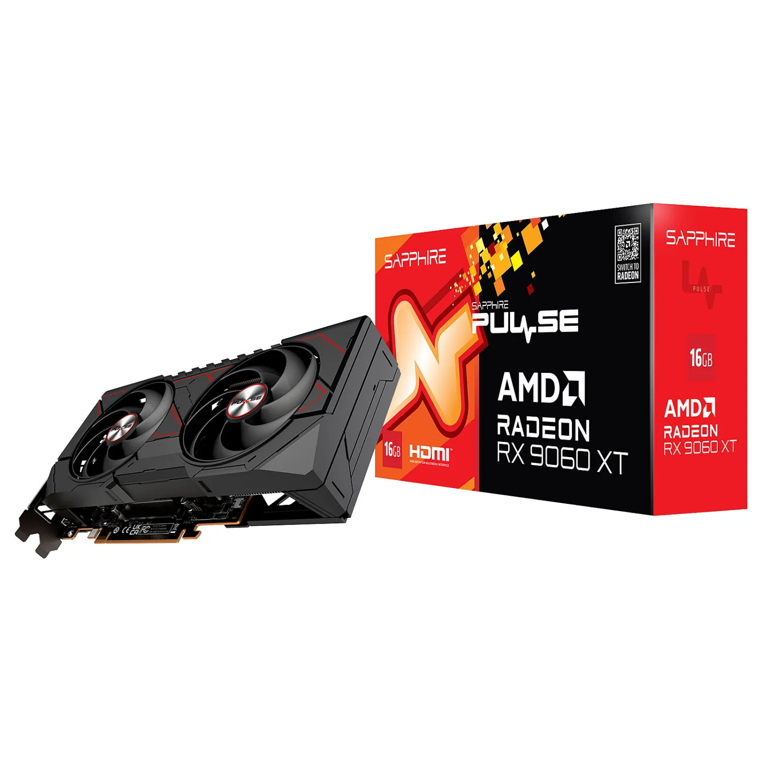 کارت گرافیک سافایر مدل Sapphire PULSE Radeon RX 9060 XT GAMING OC DUAL 16GB