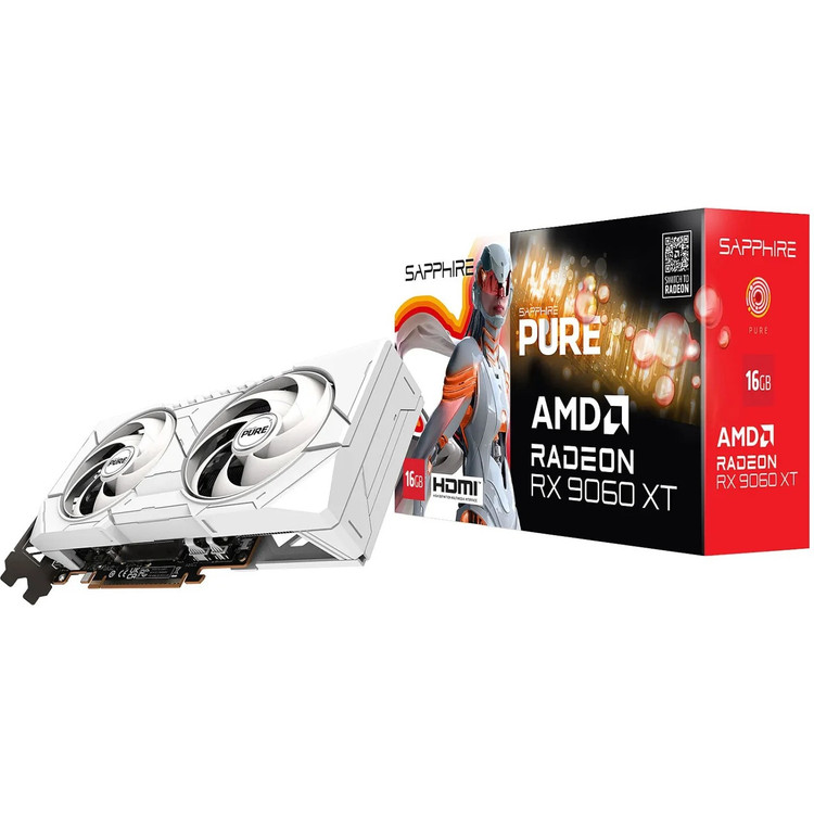 کارت گرافیک سافایر مدل Sapphire PURE Radeon RX 9060 XT GAMING OC DUAL 16GB