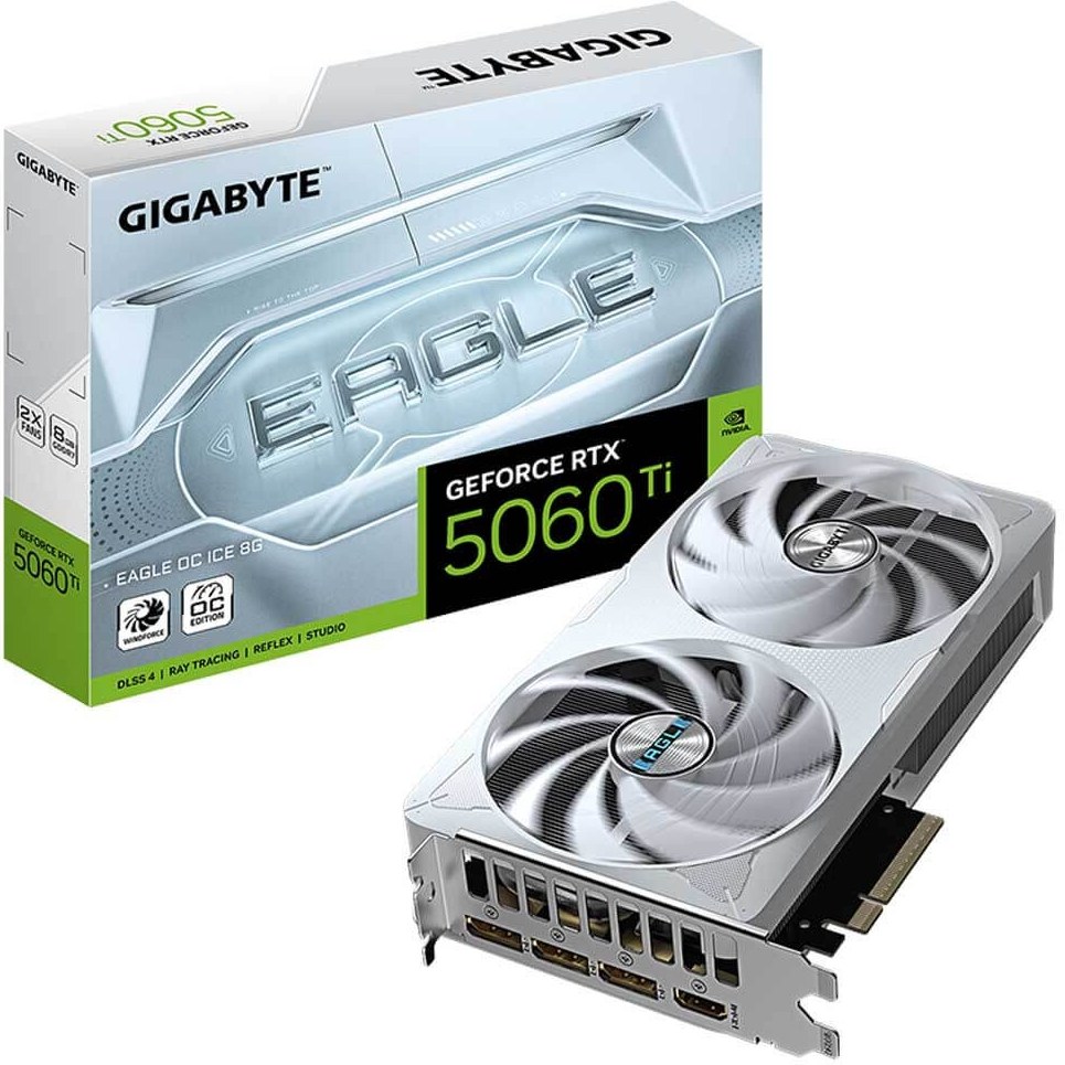 کارت گرافیک گیگابایت RTX 5060 Ti EAGLE OC ICE 8GB