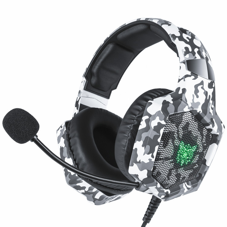 هدست اونیکوما مدل Onikuma K8 Camo Wired Gray