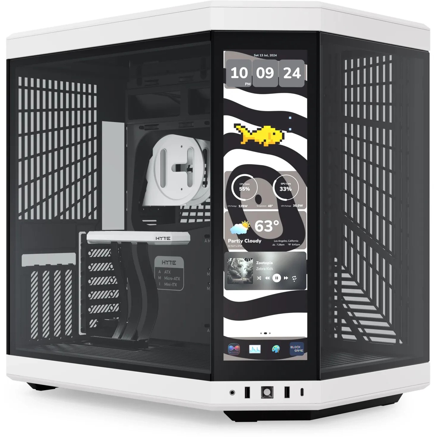 کیس هایت مدل HYTE Y70 Touch Infinite Panda