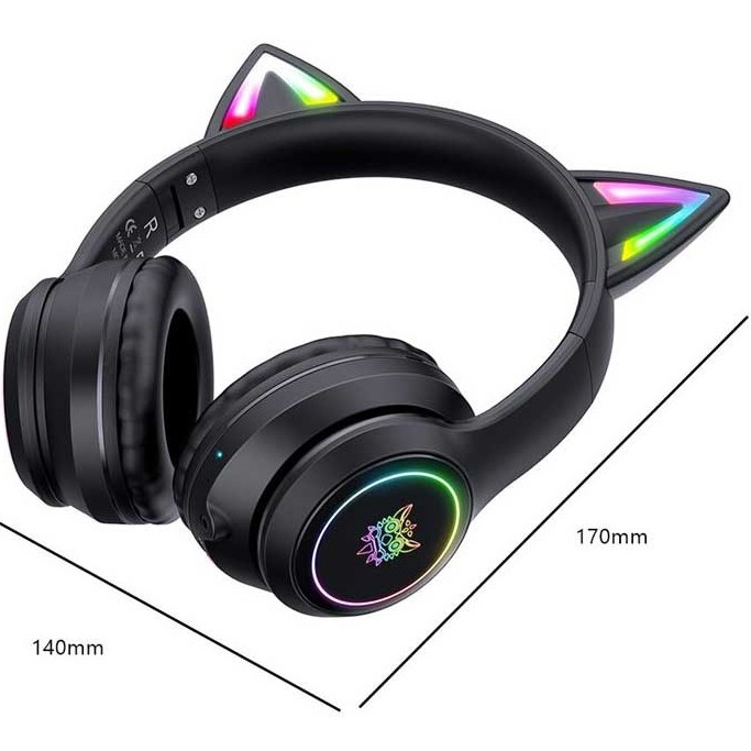 هدست اونیکوما مدل Onikuma B90 CAT Ears Wireless Black