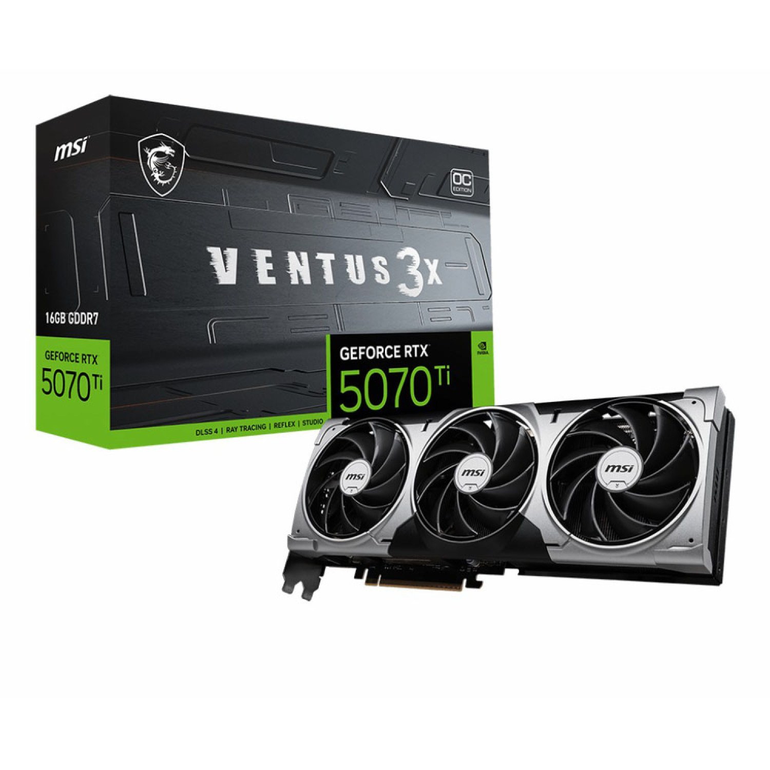 کارت گرافیک ام اس ای مدل MSI RTX 5070 TI VENTUS 3X OC 16GB