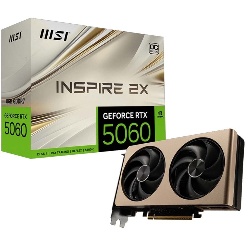 کارت گرافیک ام اس ای مدل MSI RTX5060 INSPIRE 2x OC 8GB