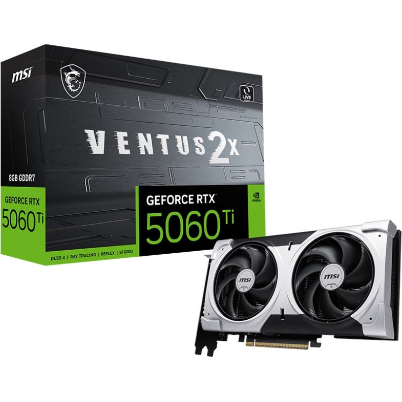 کارت گرافیک ام اس ای مدل MSI RTX 5060 TI VENTUS 2X OC PLUS 8GB