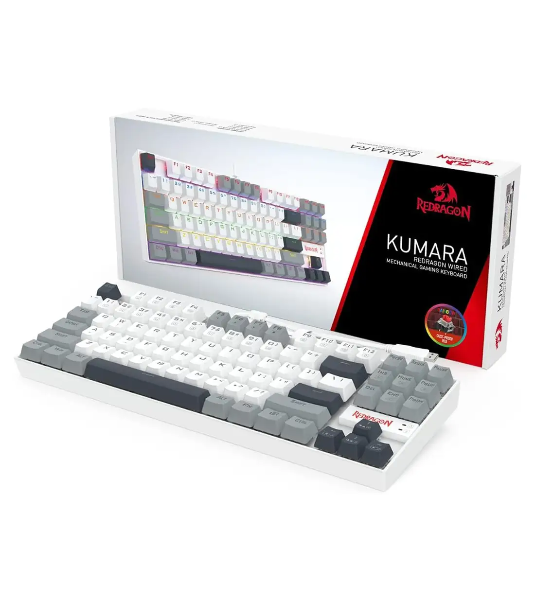 کیبورد ردراگون مدل Redragon Kumara K552 WGL