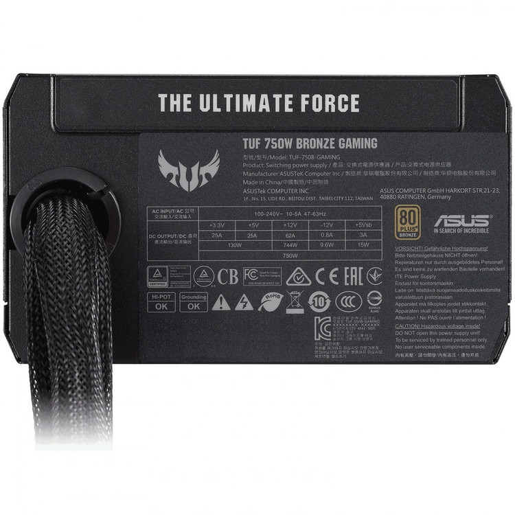 پاور ایسوس مدل ASUS TUF GAMING 750W Bronze