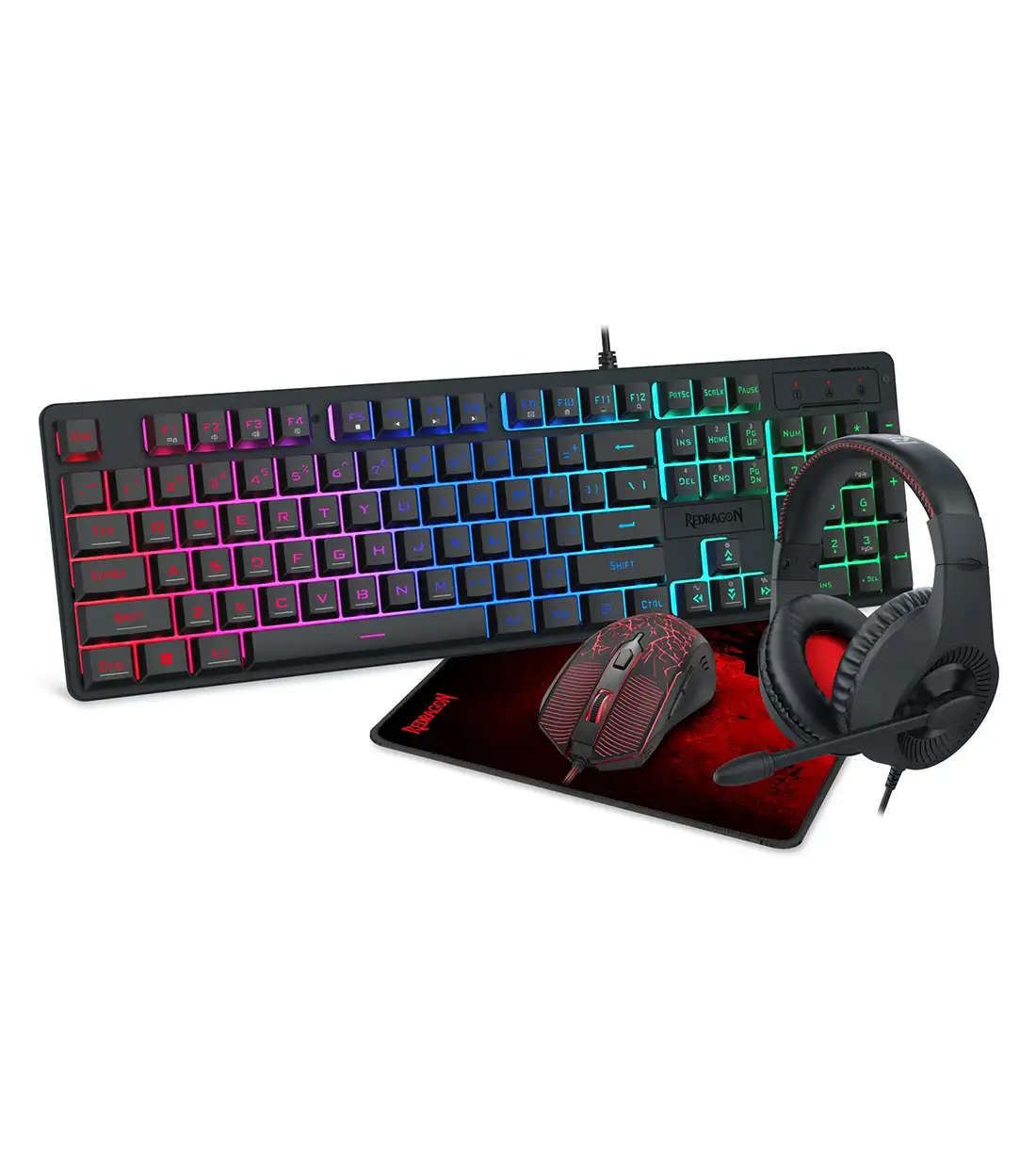 باندل ردراگون مدل Redragon Essentials S107P-BA