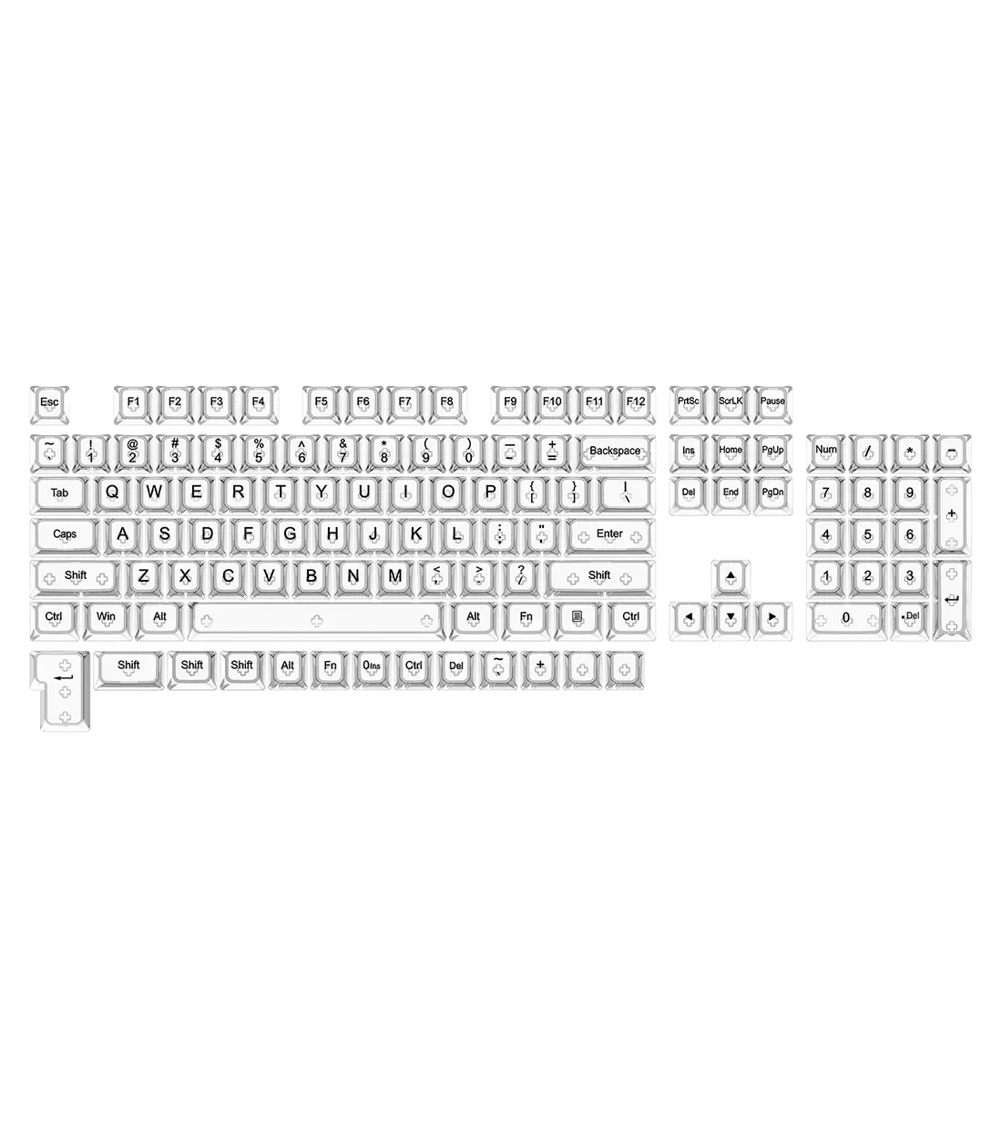 کلید کیبورد مکانیکال ردراگون مدل Redragon A137 Transparent